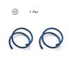 Double Hoop Nose Ring Stainless Steel for Single Piercing, Snug Spiral Nose Ring 20G 8/10mm Thin Nose Rings Piercing Jewelry