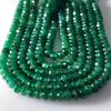Zambian Emerald Faceted Beads Strand: Green Jewelry Making (4mm)
