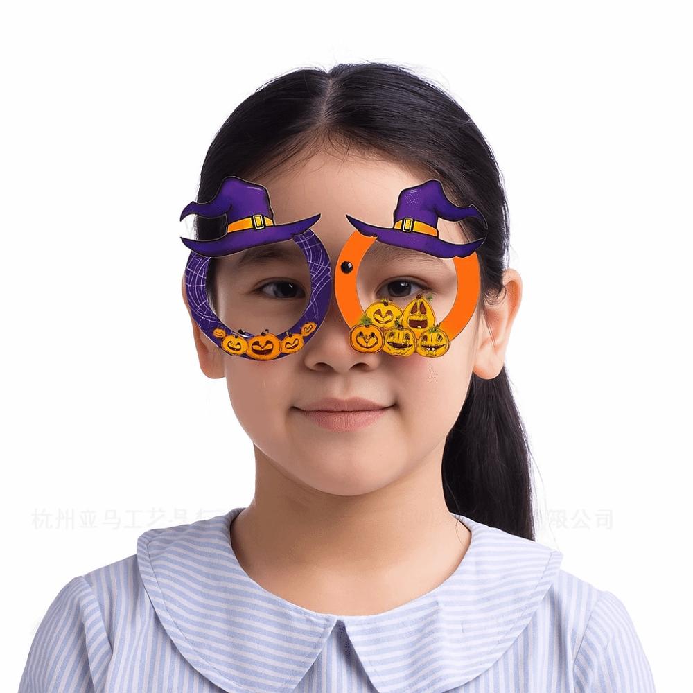 6 pcs Funny Cosplay Eyeglass Spider Design Party Photo Props Halloween Paper Glasses  Party