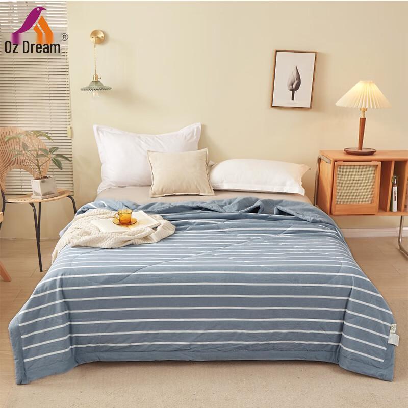

Aosimen 100% Cotton Washable All-Season Lightweight Quilt