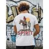 Men Cotton T-Shirt Short Sleeve Denim Graphic Apparel Harajuku Streetwear ONeck Tshirts Oversized Summer Men Tee Cowboy Clothing