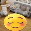 Minimalist Round Rainbow Multicolor Floor Rug, Non-Slip Floor Mat for Nursery