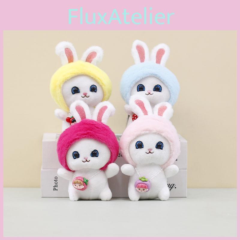 Cute Plush Rabbit Keychain Toy Adorable Soft Stuffed Animal Accessory For Bags