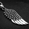 Retro Wing Design Titanium Steel Men's Necklace Trendy Nightclub Pendant Jewelry