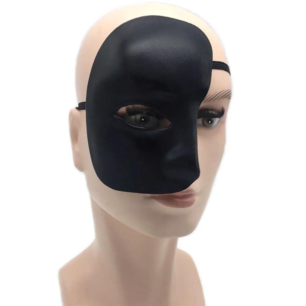 Mask Left Half Face Phantom of the Night Opera Men Women Masks Masquerade Party Masked Ball Masks Halloween Festive Supplies F021