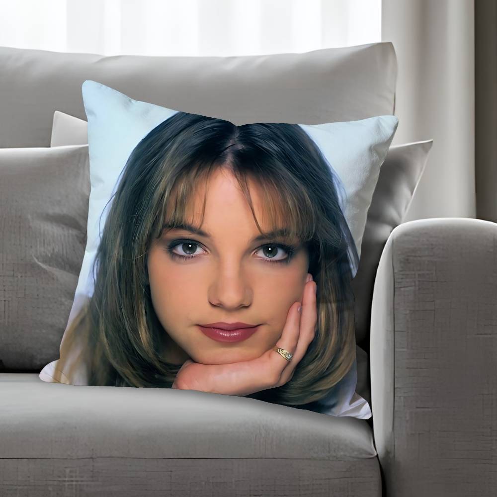 BBritney Singer Spears Verschiedene Größen Quadratische Kissenhülle Für Auto Haus Schlafzimmer Dekor Benutzerdefiniertes Valentinstagsgeschenk