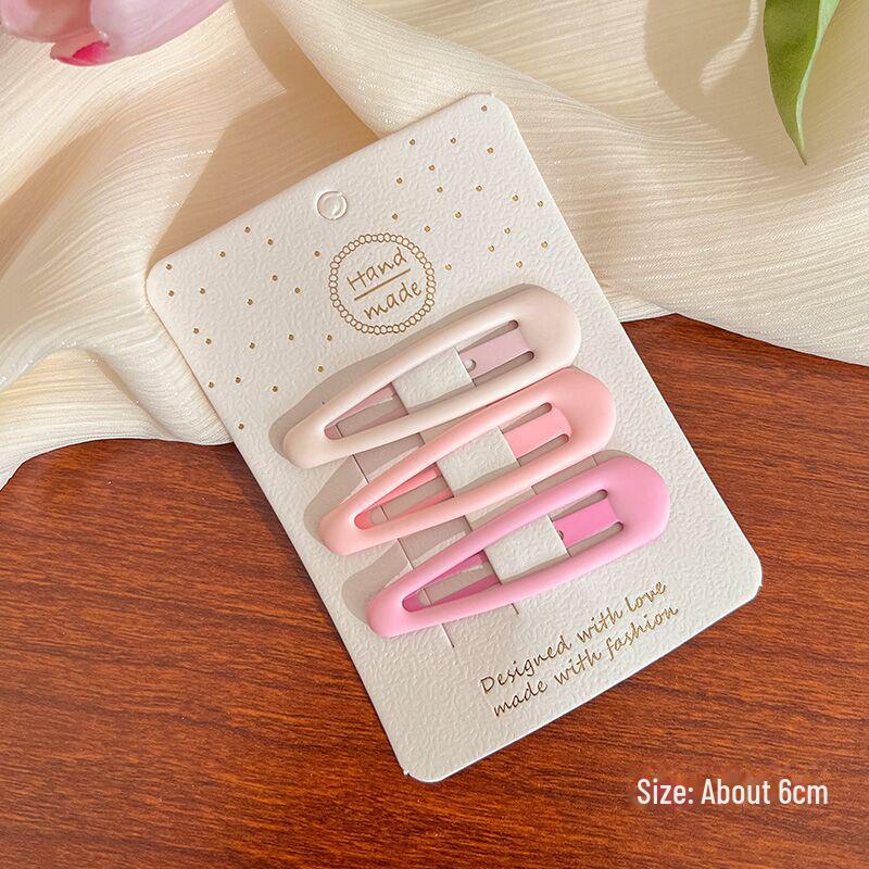 3-Piece Gradient Color Pink Shooting Star Hairpin Set