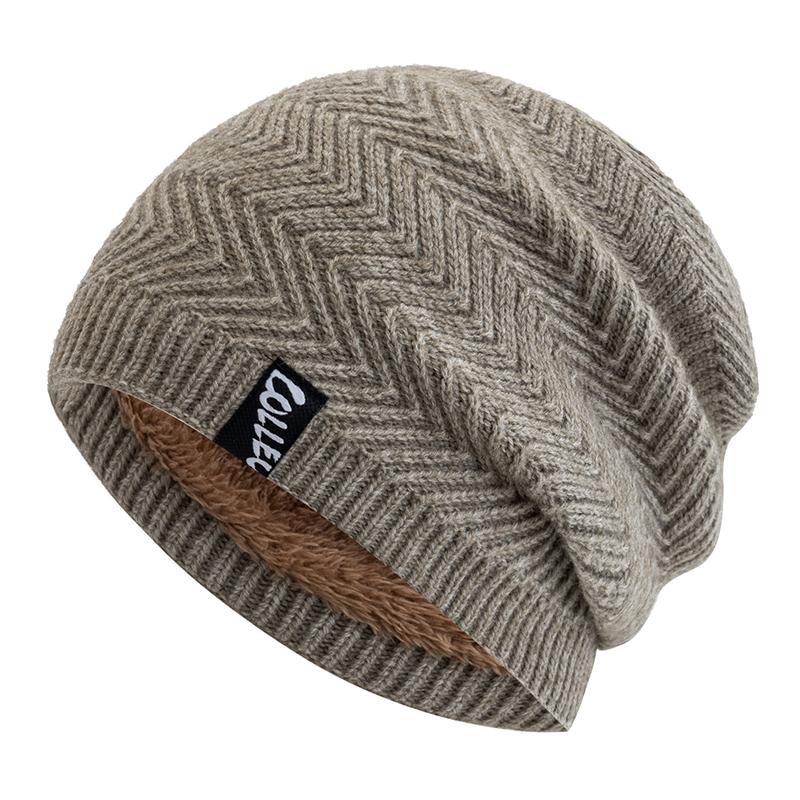 

Унисекс Теплые Зимние Шапки Модный Узор Стрелы Мужские Женские Лыжные Шапки Бини Повседневный Декор Зимняя Вязаная Шапка 56cm-60cm бежевый