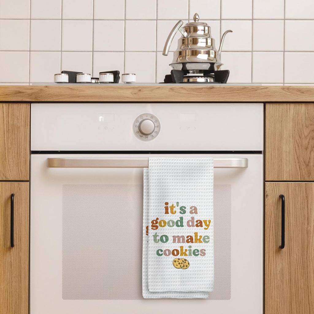 It's a Good Day to Make Cookies Kitchen Towels, Baking Towels, Gifts for Bakers, Tea Towels for Baking, Baking Gifts for Women Dish Towels Tea Towels