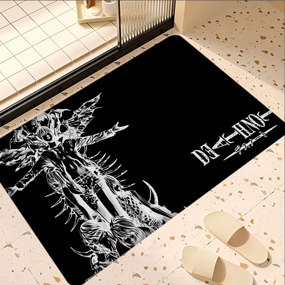 Japan Anime Death Note Door Mat Washable Non-Slip Living Room Sofa Chairs Area Mat Kitchen Toilet Rug