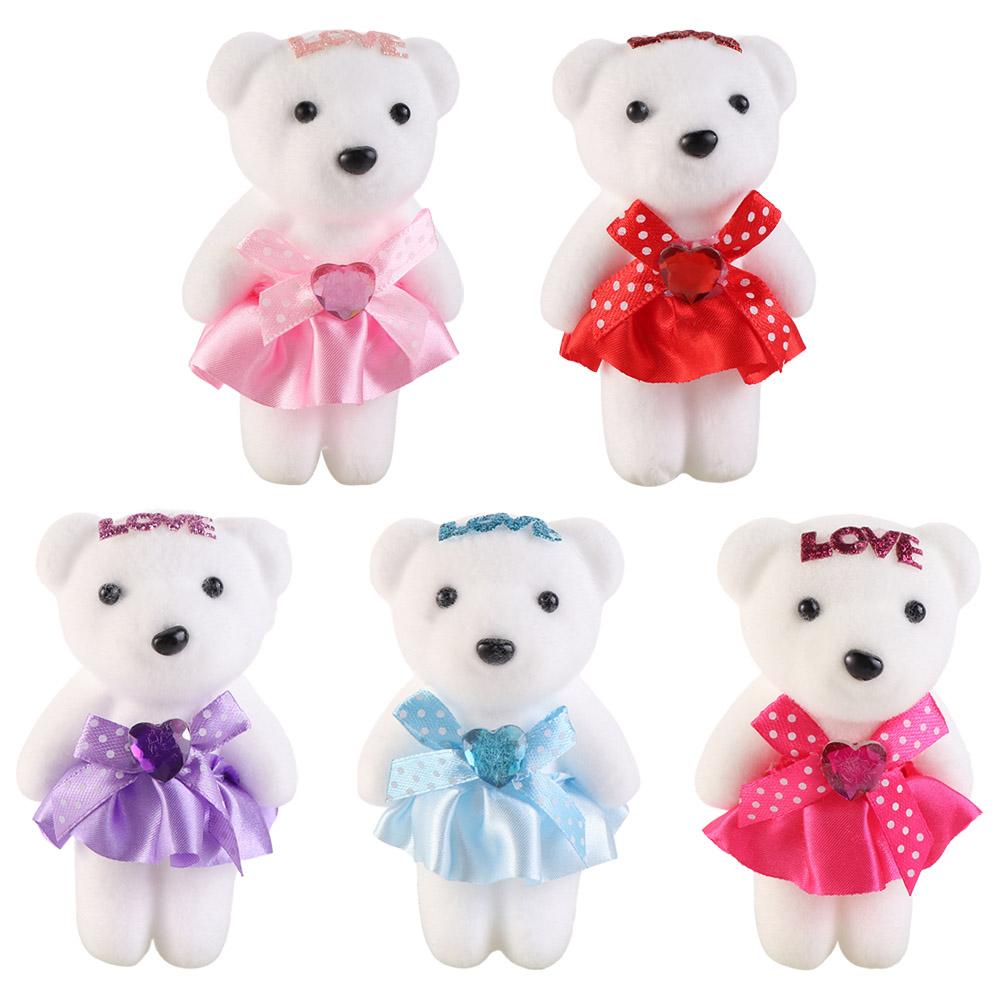 10pcs/set Plush Doll Bear Plush Foam Toys Foam Bear Cartoon Bouquet Doll  Girlfriends