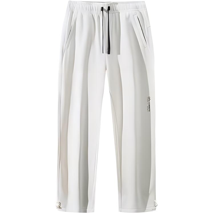 

Anta Training Series Casual Simple Solid Color Loose Fit Straight Leg Fleece Knit Sports Pants Men bottoms Fish-Belly-White 152447339N-1 3XL