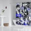 Anime Bathroom Shower Curtain With Hooks, Decorative Bathroom Curtains And Accessories