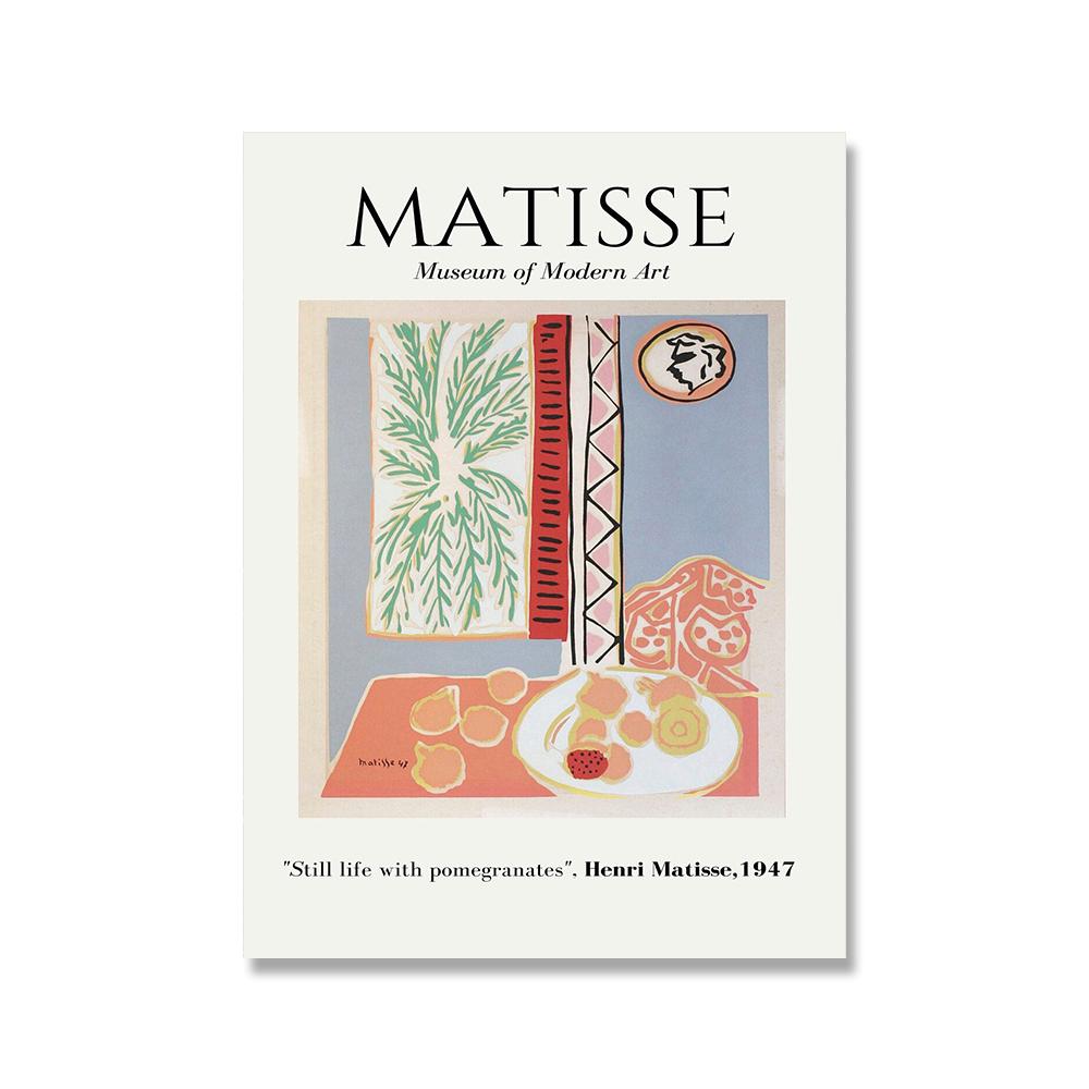 Vintage Henri Matisse Retro Posters And Prints Abstract Wall Art Canvas Prints Vintage Poster Beige Wall Pictures Home Decor
