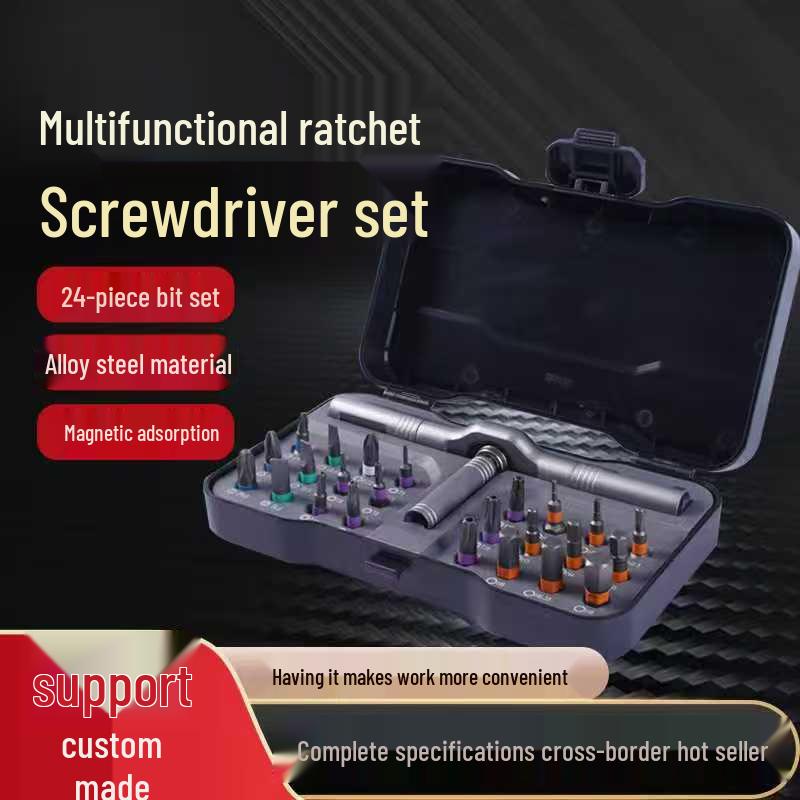 24-in-1 Multi-Functional Ratchet Screwdriver & Wrench Set