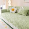 Solid Color Jacquard Sofa Cover for Living Room Short Plush Universal Sofa Mat Towel Non-Slip Sofa Cover Couch Cushion Slipcover