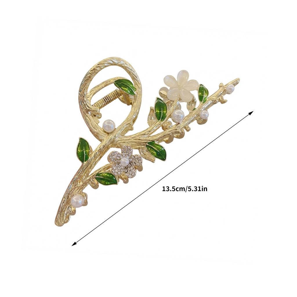 Floral Hair Clips for Women Elegant Flower Design Grip Hair Accessories for Wedding Party Daily Use