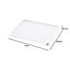 Richell Silicone Draining Tray, White, Shelly, 41 x 36.3 x 5.1 cm, Drainage Tray with Stop Valve, Large, Reversible, Antibacterial