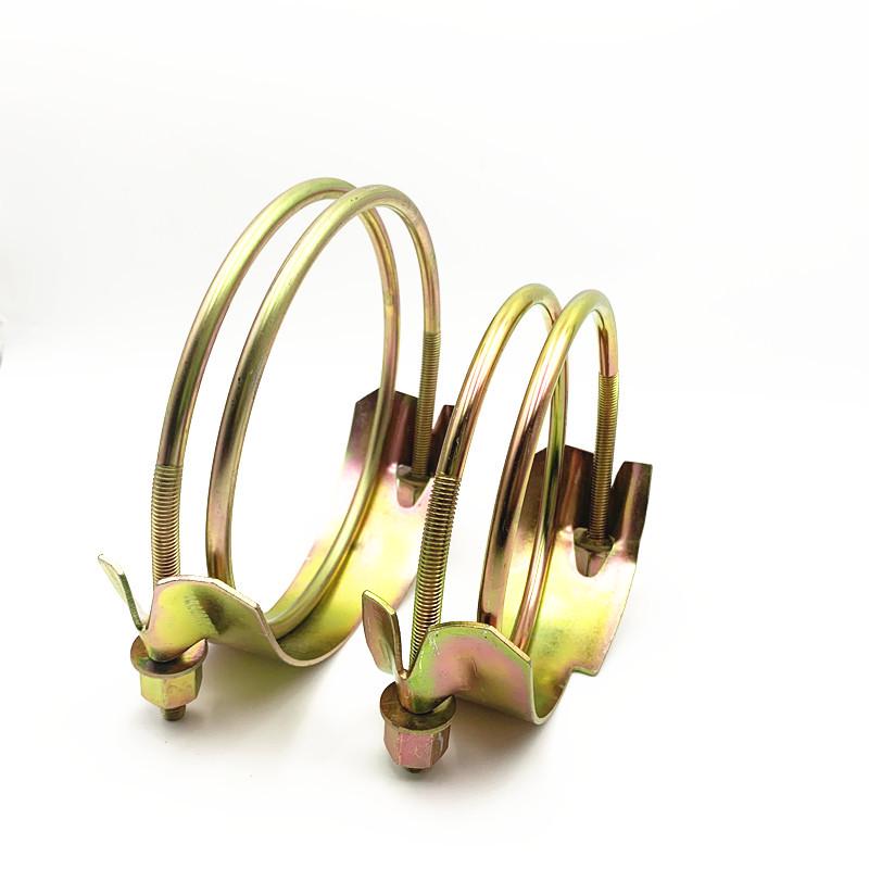 Durable Galvanized Iron Tiger Clip: Anti-Corrosion Strong Hose and Pipe Clamp for Construction