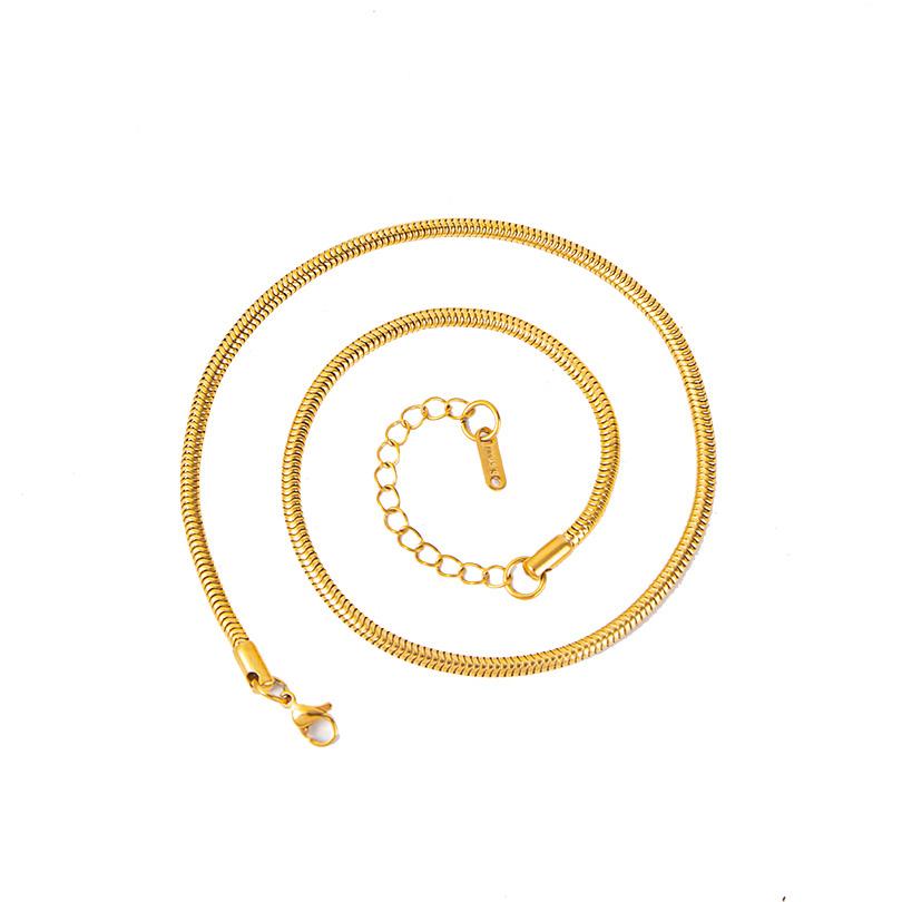 1/7pcs Kpop Chain High Quality Stainless Steel Chains Lanyards For Necklace Women Men Jewelry Making Supplies 3mm Accessories