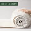 Christmas Tree Base Collar Artificial White Luxurious Plush Christmas Tree Collar Bow Blanket Adjustable Tree Skirt Decor