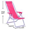 1:6 Scale Dollhouse Furniture Swim Foldable Deckchair For Barbie Doll For Blythe House Lounge