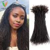2mm Tressage Manuel Sisterlocks Cheveux Humains Réels Extensions Micro Locs Permanentes Aspect Naturel Dreadlock Doux