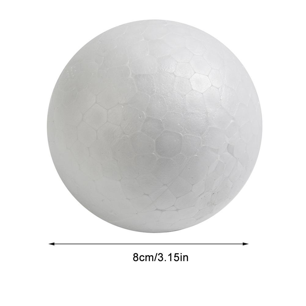 6-12cm Modelling Polystyrene Foam Balls White Craft Balls DIY Hand-painted Gifts Accessory Wedding Celebrations Event Supplies