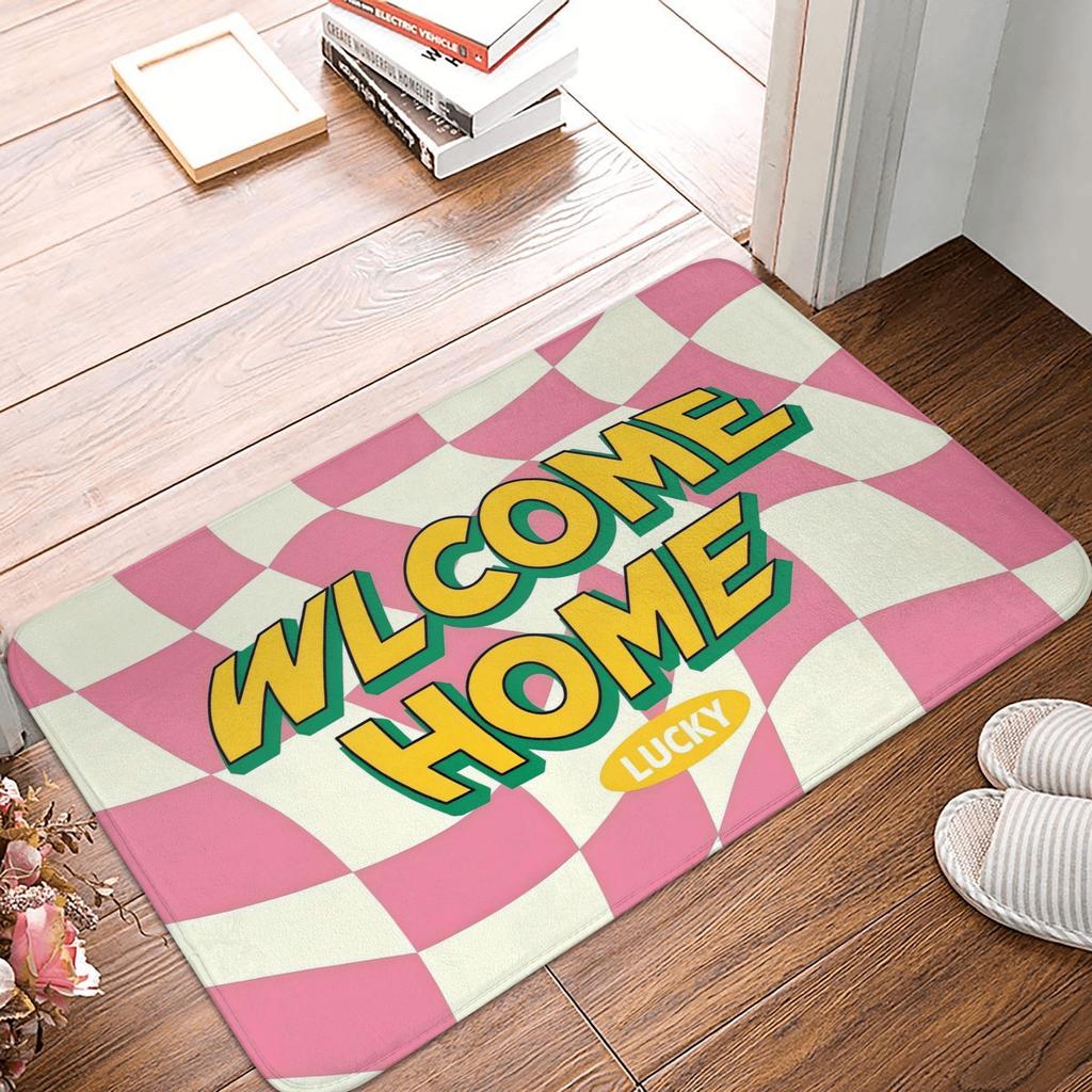 Ins Style Cartoon Animals Welcome Front Door Mat Anti-Slip Indoor Waterproof Doormat Garden Garage Entrance Rug Carpet