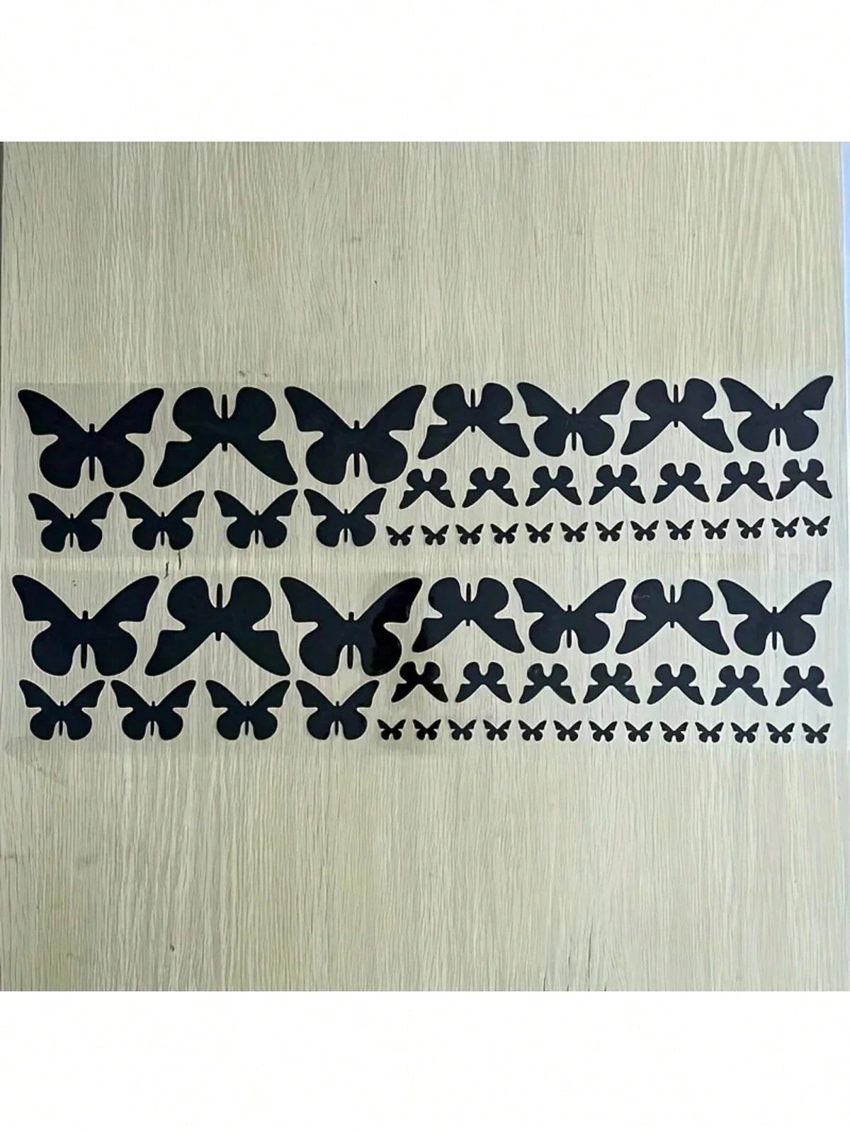 

62pcs Cute Beautiful Car Side Stickers for Car Motorcycle Laptop Window Helmet Wall Skateboard and More one-size чорний