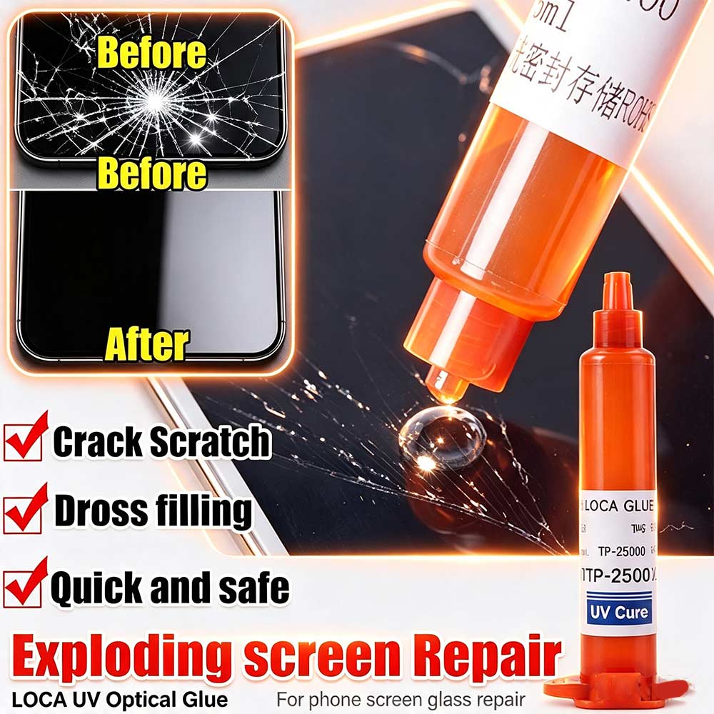 LOCA Optischer Klarer Flüssigkleber UV-Kleber Telefonreparaturwerkzeug Reparatur