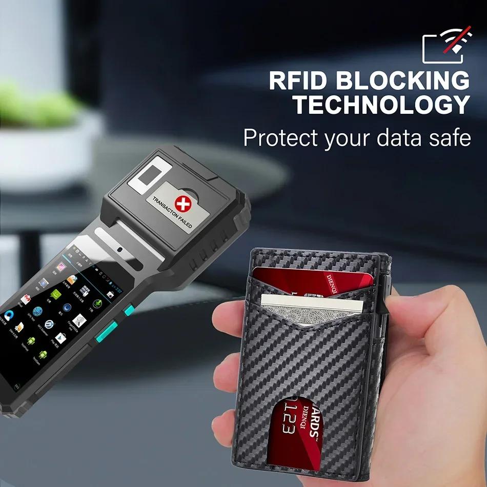 Magsafe Credit Card Holder Men Magnetic Wallets Rfid Carbon Bank Cardholder Case Wallet for Apple for IPhone 16 15 14 Pro Max