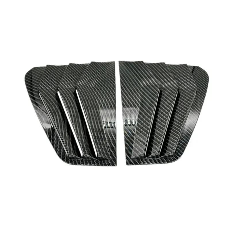 For VW Golf MK7 MK7.5 2013 2014- ABS Plastic Rear Window Quarter Louver Scoop Cover Side Vent Trim Car Adhesive Accessories
