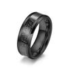 2026 Black Tungsten Steel Inlaid Black Ice Silk Ring Ring Niche Premium Hand Jewelry