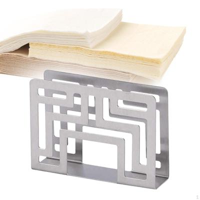 Elegante servilletero de acero inoxidable para la decoración de la mesa del comedor