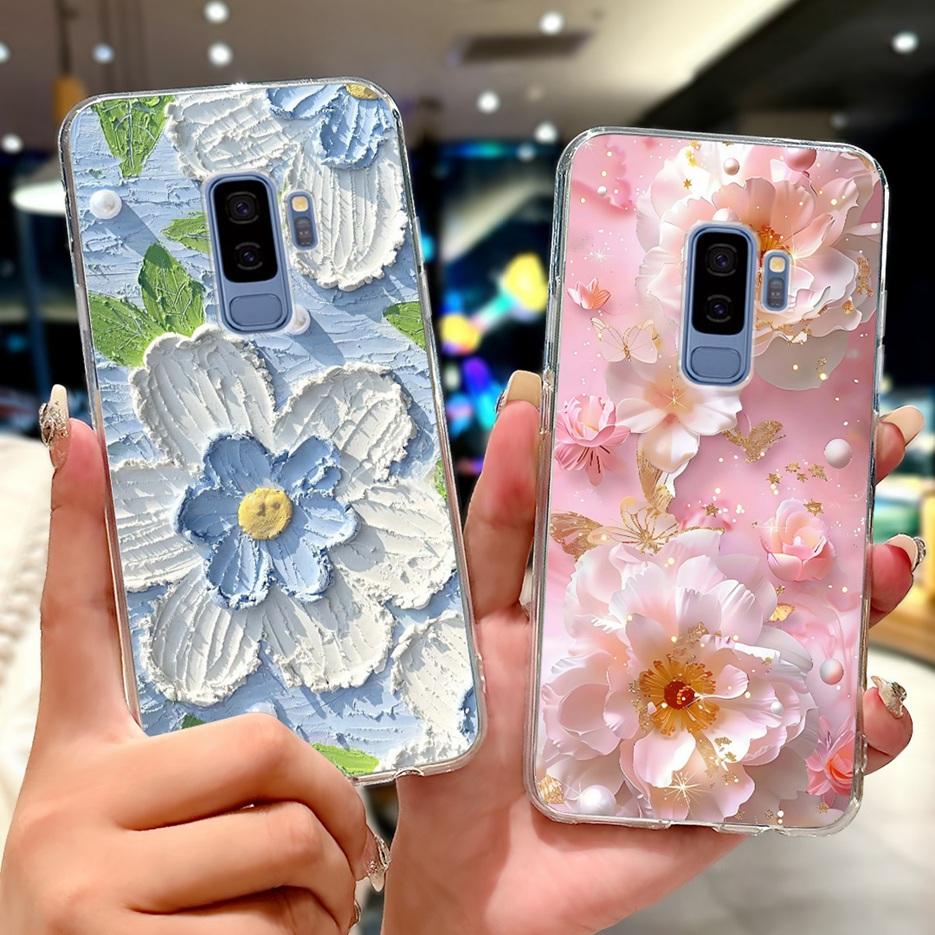 For Samsung Galaxy S9 Case SM-G960F Cute Cat Painted Cover Soft Slim Phone Case For Samsung S9 Plus S 9 Galaxy S9+ SM-G965F Bags