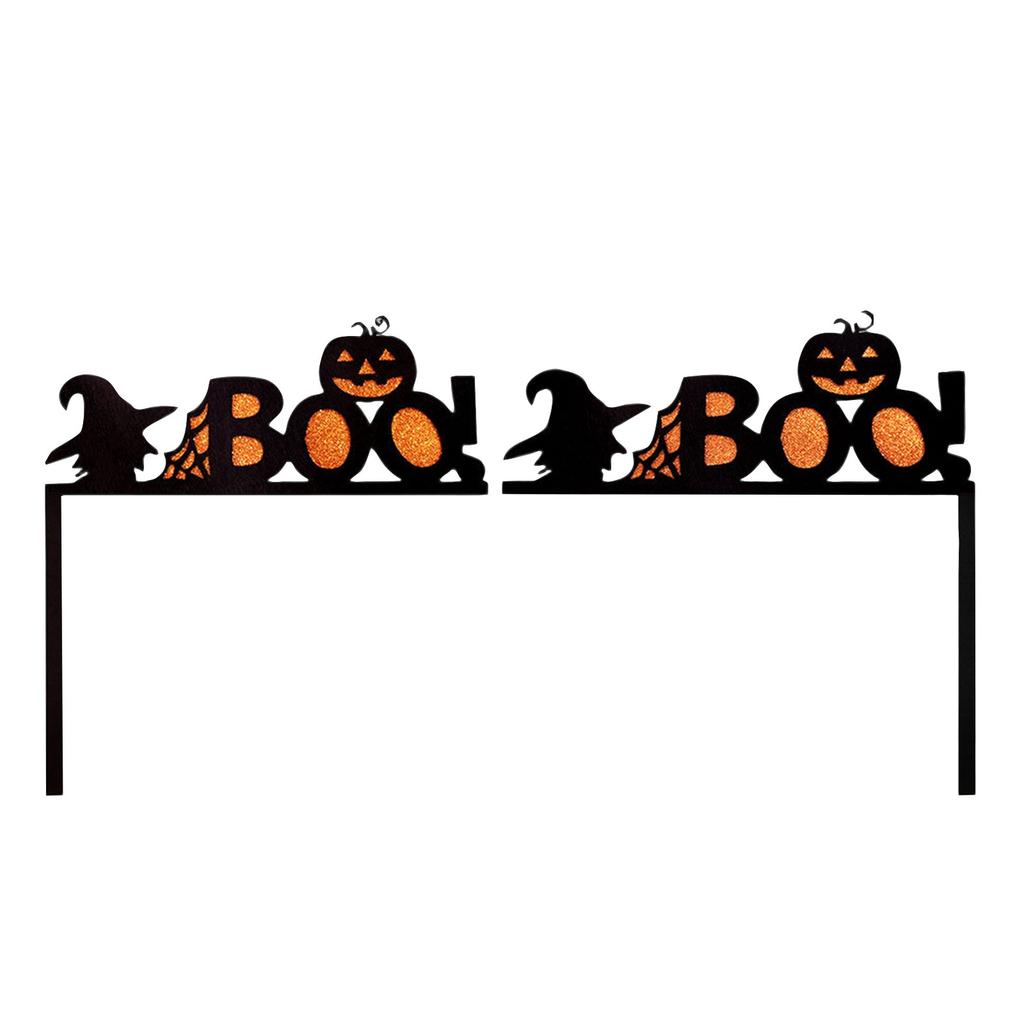 Halloween Dörrkarmdekoration, fladdermöss, pumpor, spindelnät, dörr- och fönsterhörnskylt, Halloween Heminredning, hörnstickers