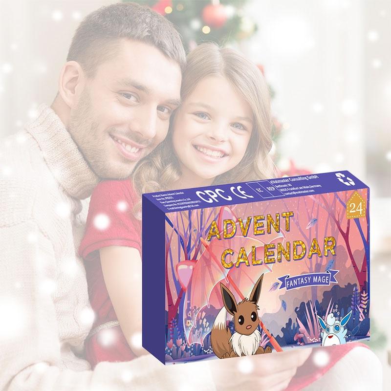 Christmas Countdown Blind Box With 24 Numbered Surprise Gifts 3d Dolls For Kids