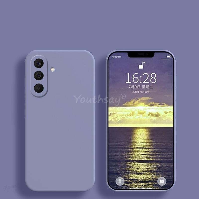 For Samsung Galaxy A27 Case Liquid Silicone Plain Samsung A27 Cover TPU Anti-drop Phone Protector Case Galaxy A27 Cover