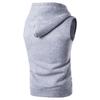 Men Hooded Waistcoat Fashion Brand Male Sleeveless Jacket Zipper Casual Cotton Men Vest