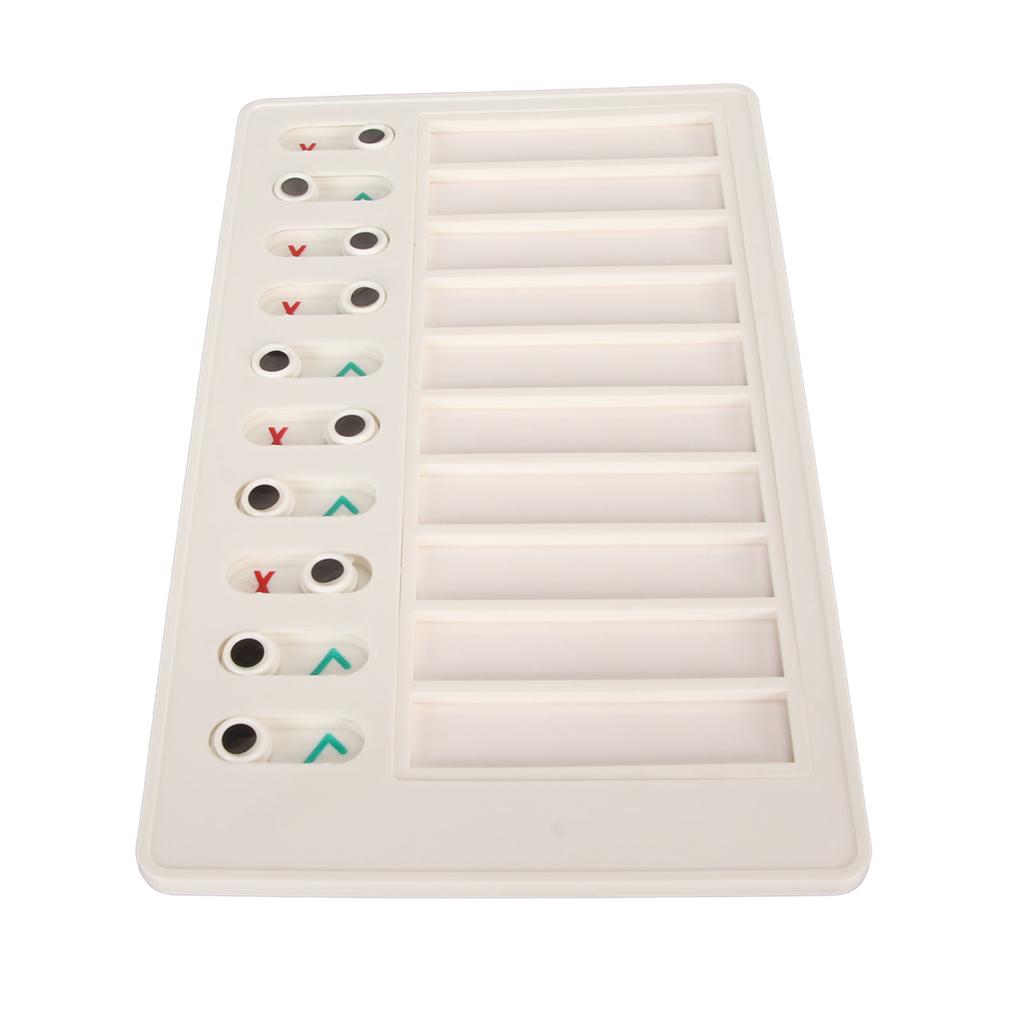 10 Stück Aufgaben-Checkliste Tafel Mehrzweck DIY Innovativ Blanko Wiederverwendbare Memo Planungstafeln für Kinder