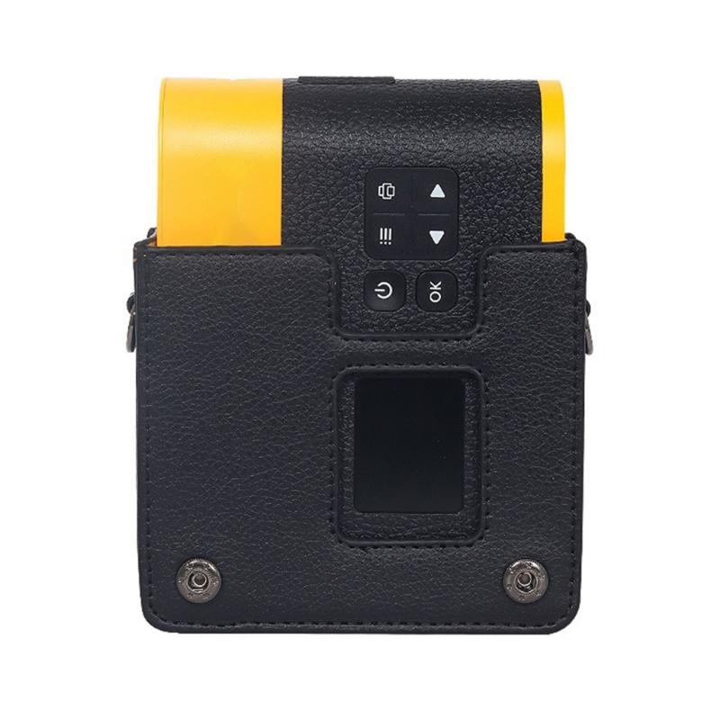 Leather Case Retro Camera Bag for Mini Shot 3 ERA/MS300 Protective Case Solid Color Carry Case with Shoulder Strap