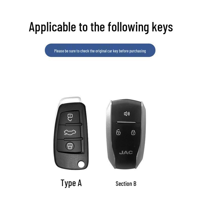 JAC Refine Keychain & Key Case for S3, S5, M3, M4, S2k6 - Unisex Car Accessory