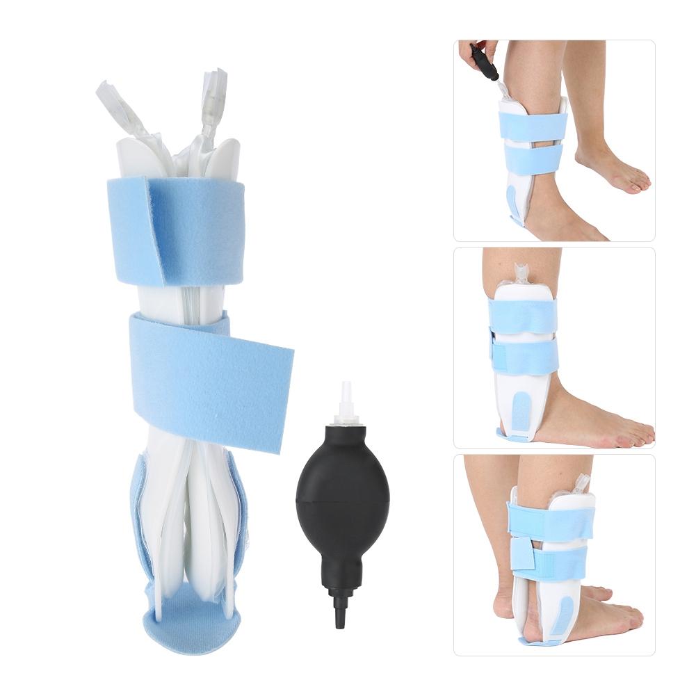 Adjustable Ankle Support Air Brace Inflatable Splint Sprain Stabilizer Guard Strap