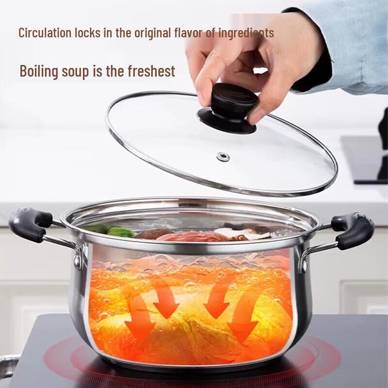BST Ai Er Bao 20cm Stainless Steel Soup Pot