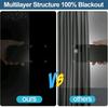 Sleep Aid Blackout Curtains Portable Curtain No Drilling Windows Blind Wrinkle-Free Easy Installation for Roof Window Nursery Home RV Car Light