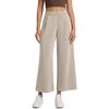 Women High Waist Wide Leg Cropped Pants Casual Loose Fit Trousers with Pockets Suitable for Everyday Wear