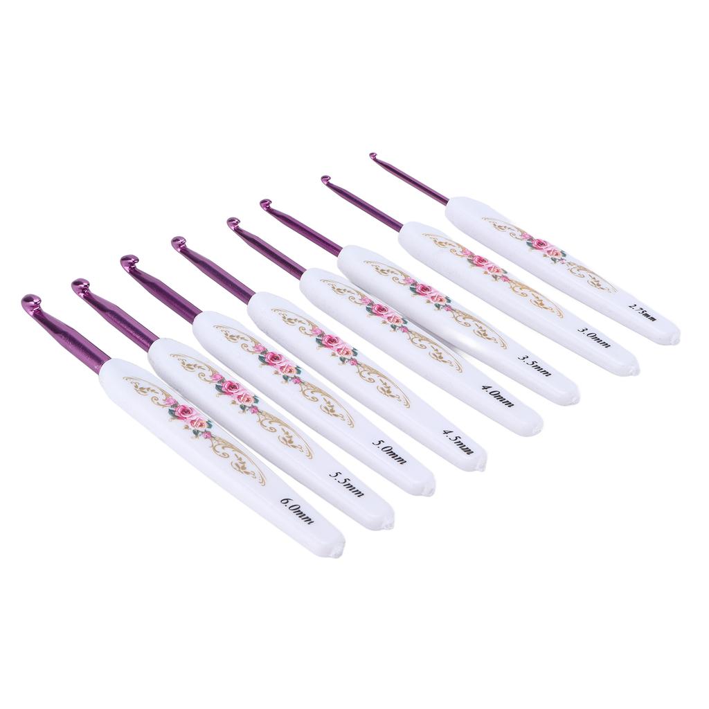 Crochet Hooks Set Ergonomic Design Handle Sturdy Crochet Comfortably Use   Knitting Tools for Enthusiasts Beginners