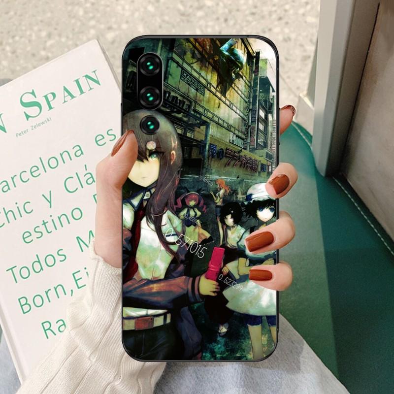 Steins Gate Anime-Telefonhülle für Huawei P50 P40 P30 Pro Lite P Smart 2021 2019 Magic 3, weiche schwarze Telefonabdeckung