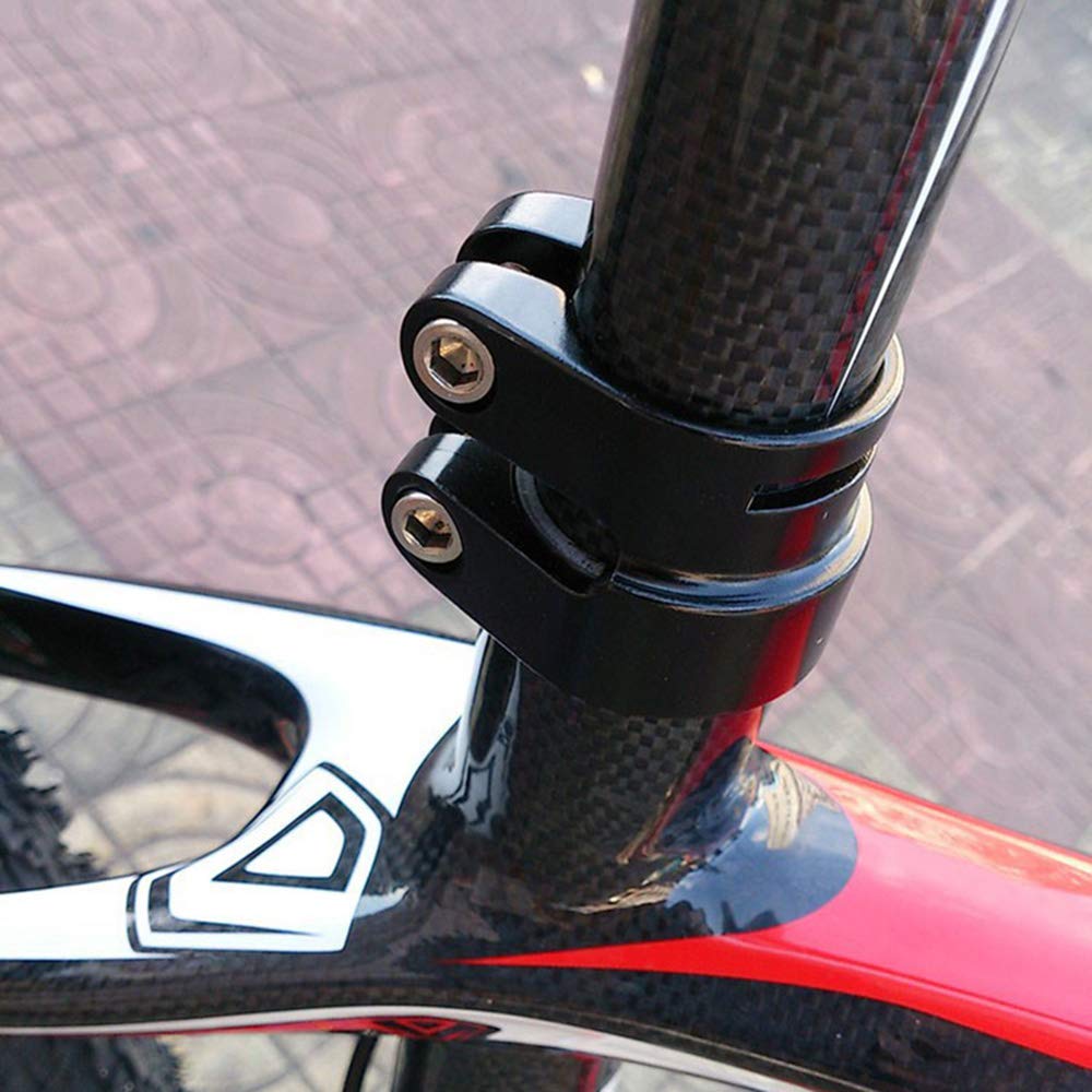 Silverock Seatpost Clamp Seat Clamp Dual Size Black 27.2/31.8mm